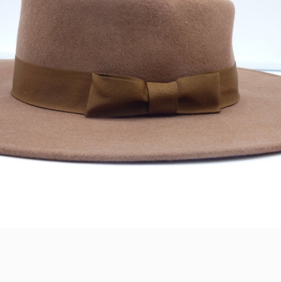 Nine West Women's Wool Felt Telescope Floppy Hat One Size Pecan - Picture 7 of 7
